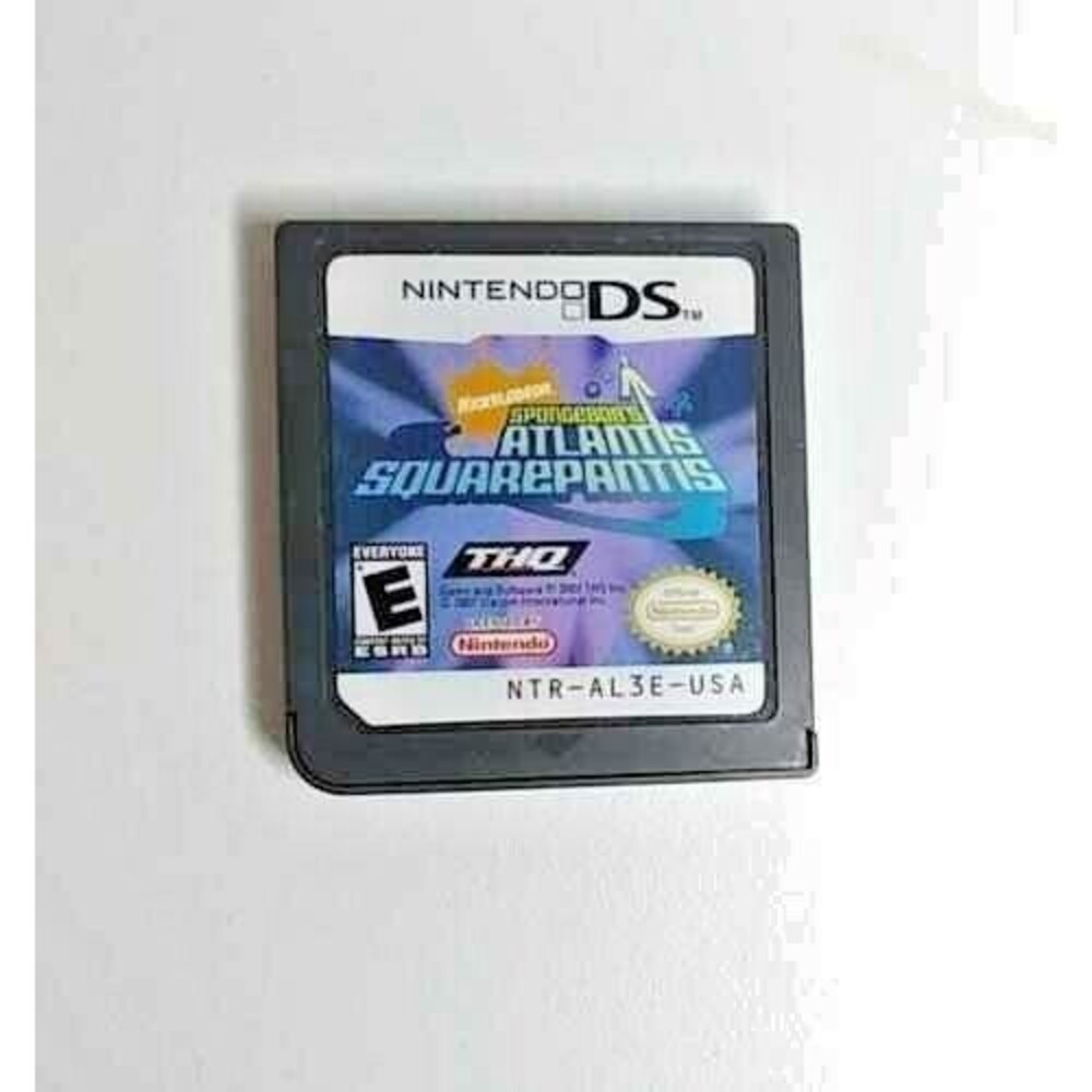 SpongeBob's Atlantis SquarePantis (Nintendo DS, 2008) Cartridge Only Free Ship